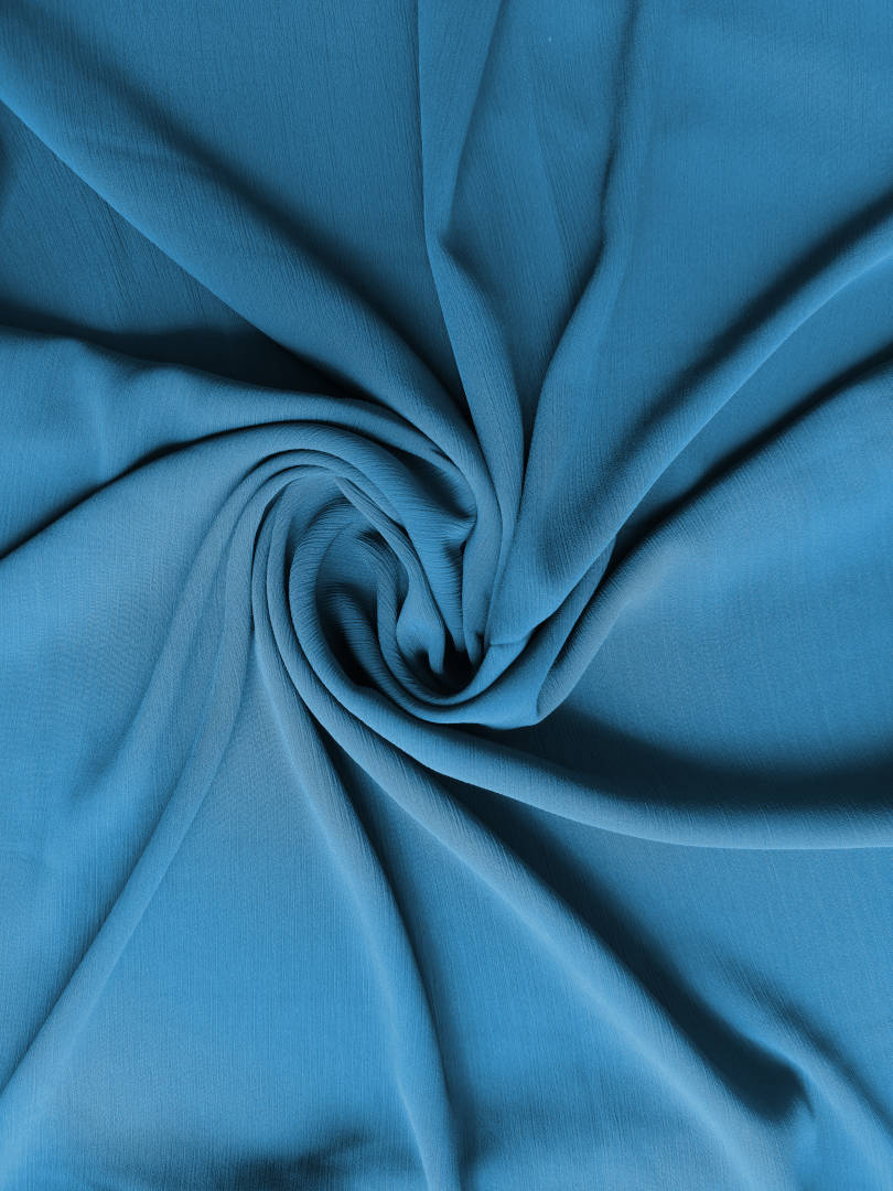 Crinkle Chiffon | Cobalt – Anaqah